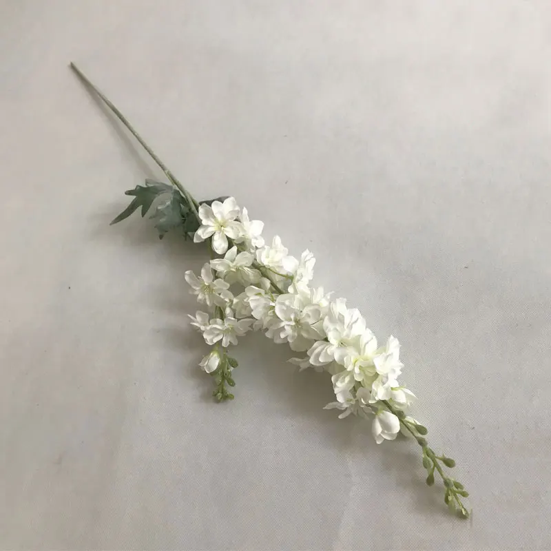 Искусственные цветы цветок дельфиниума филиал поддельные лист для дома