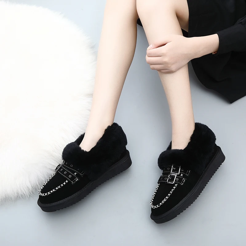 Одежда высшего качества новые женские зимние ботинки на натуральной овчине