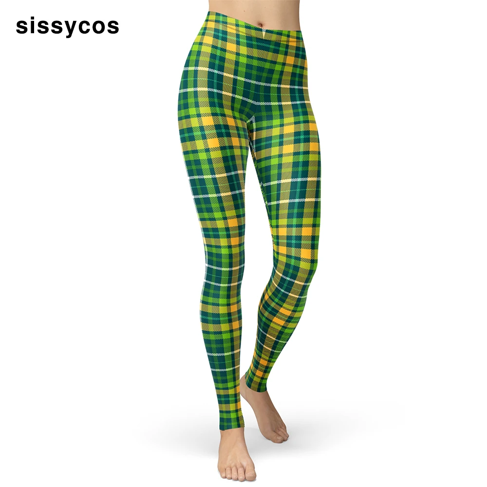 День святого патрика леггинсы с принтом для Для женщин эластичные ирландское