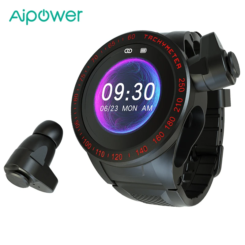 

Смарт-часы Aipower W26, часы, наушники, настоящие беспроводные наушники, 2 в 1, Bluetooth 5,0, спортивный цифровой браслет, монитор сердечного ритма, счет...