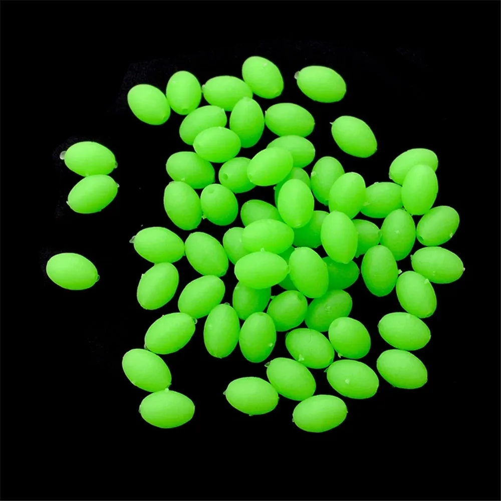 375Pcs/Set Night Luminous Fishing Beads Soft Worms Glow Sea Fishing Lure Bait Floating Float Fishing Tackles Accessories images - 6