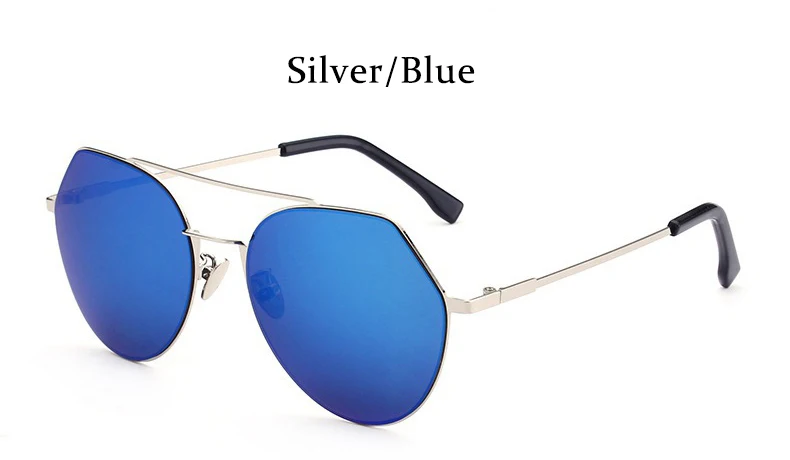 Silver Blue Зеркальные Солнцезащитные очки женские винтажные темные очки "кошачий глаз" для женщин Роскошные без оправы женские солнцезащитные очки модная металлическая оправа Новинка - Цвет линз: Silver Blue