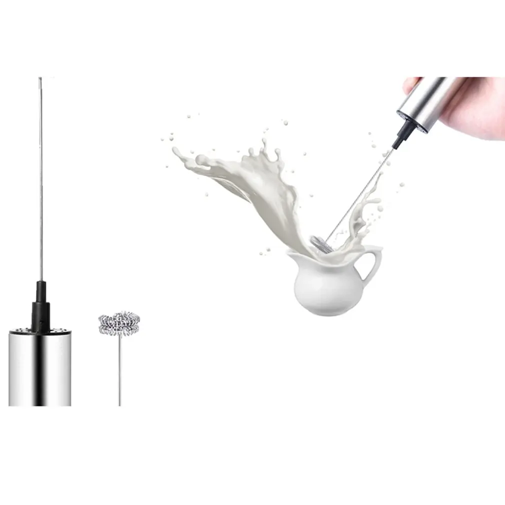 

Electric Milk Frother Whisk Hand Milk Foamer Kitchen Mixer For Coffee Cappuccino Egg Beater Drinks Blender With Stand