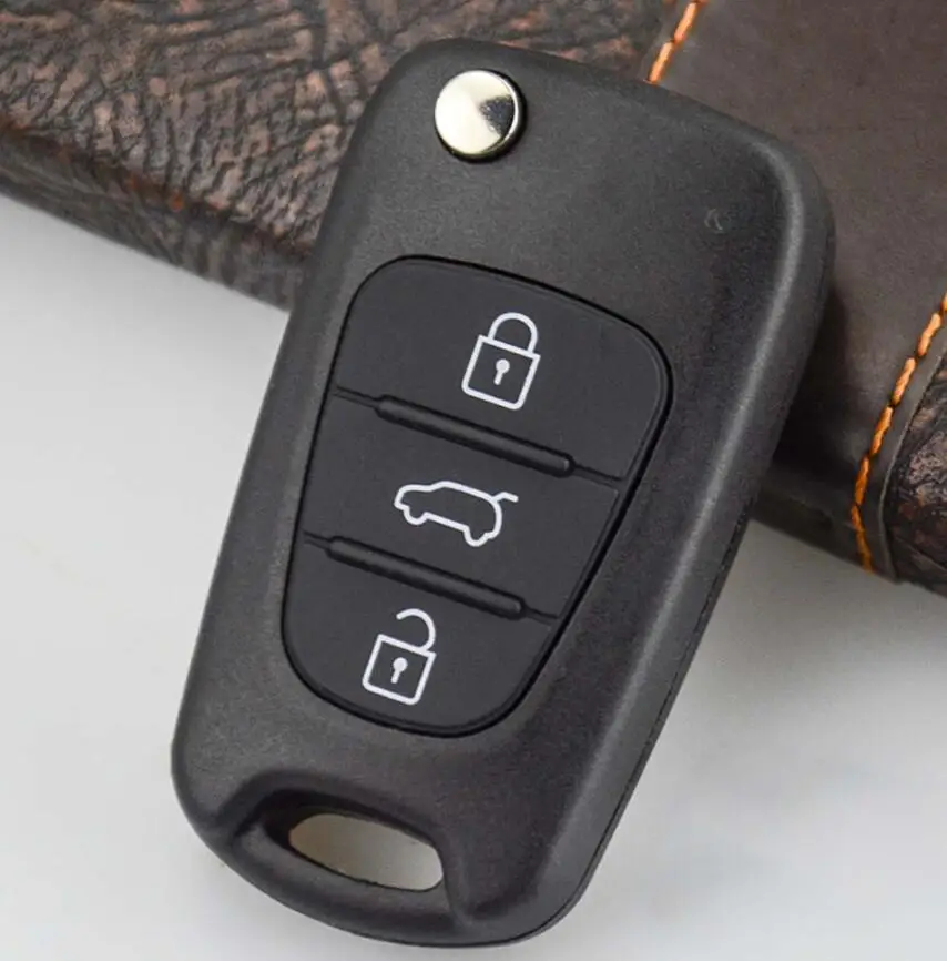 

OkeyTech Auto Car Key Shell For Hyundai I30 I40 I20 IX35 For Kia Sportage Cerato Picanto Rio K2 K5 3 Button Flip Folding Housing
