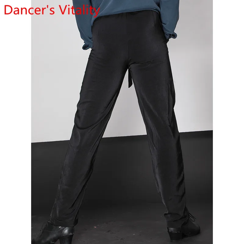 Модные мужские тренировочные брюки для латинских танцев повседневные