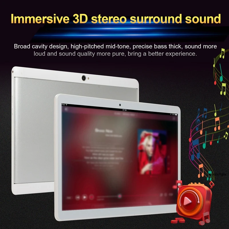 Планшетный ПК 10 дюймов HD Дисплей Android Телефонный звонок Планшеты с двумя