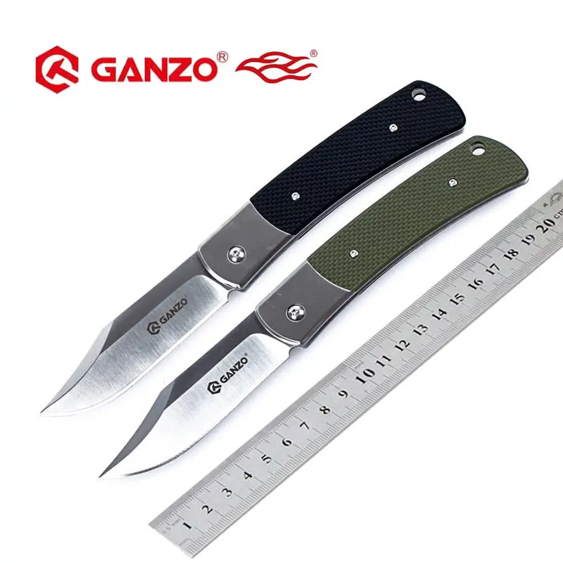 58-60HRC Ganzo G7471 440C G10 или складной нож с деревянной ручкой инструмент для выживания кемпинга охотничий карманный нож тактический edc Открытый инструмент