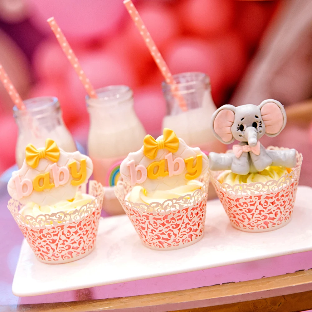 50 шт./партия полые бумажные чашки для маффинов кексов свадебные день рождения