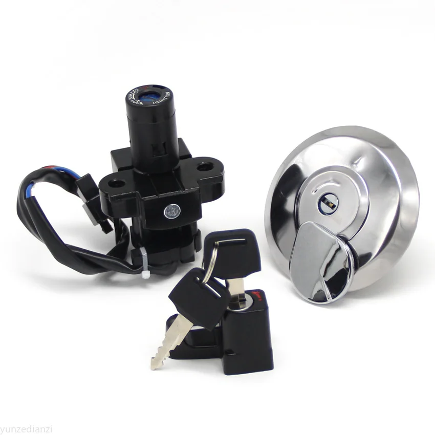 

Переключатель зажигания мотоцикла, крышка бензобака, набор ключей для блокировки сиденья для Honda XR125L CLR125 City Fly 35010-KFT-620