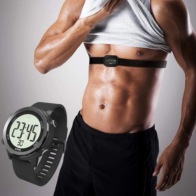 Reloj de pulsera deportivo Digital para hombre, cronómetro con GPS para  correr, velocidad, ritmo, distancia, calorías, resistente al agua hasta  50M, EZON T031