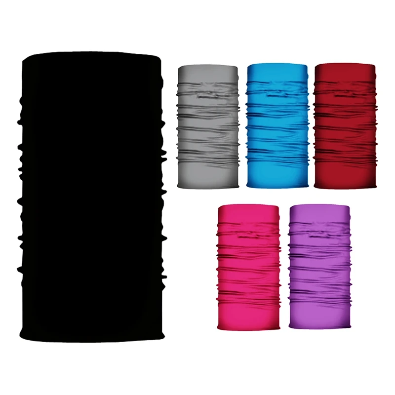 

Motorcycle Riding Gaiter Face Mask Neck Gaiter Face Mask for Men Women for Fishing Hiking Running Pure Color (10Pcs)