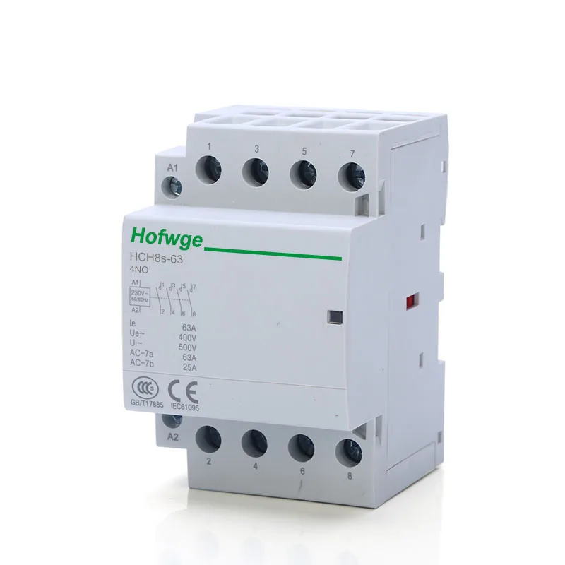 HCH8s-63 40A 100A модульный контактор 4P 63А 4NO 4NC или 2NO2NC 220 В 110 24 автоматический бытовой