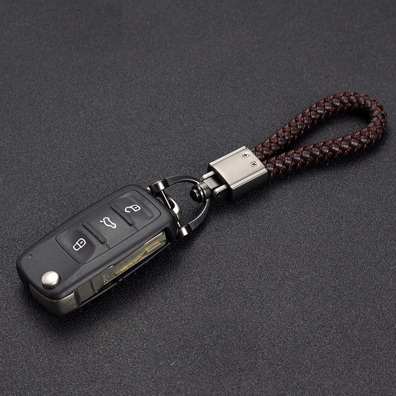 1 шт. Высококачественный Универсальный креативный кожаный брелок ручной работы