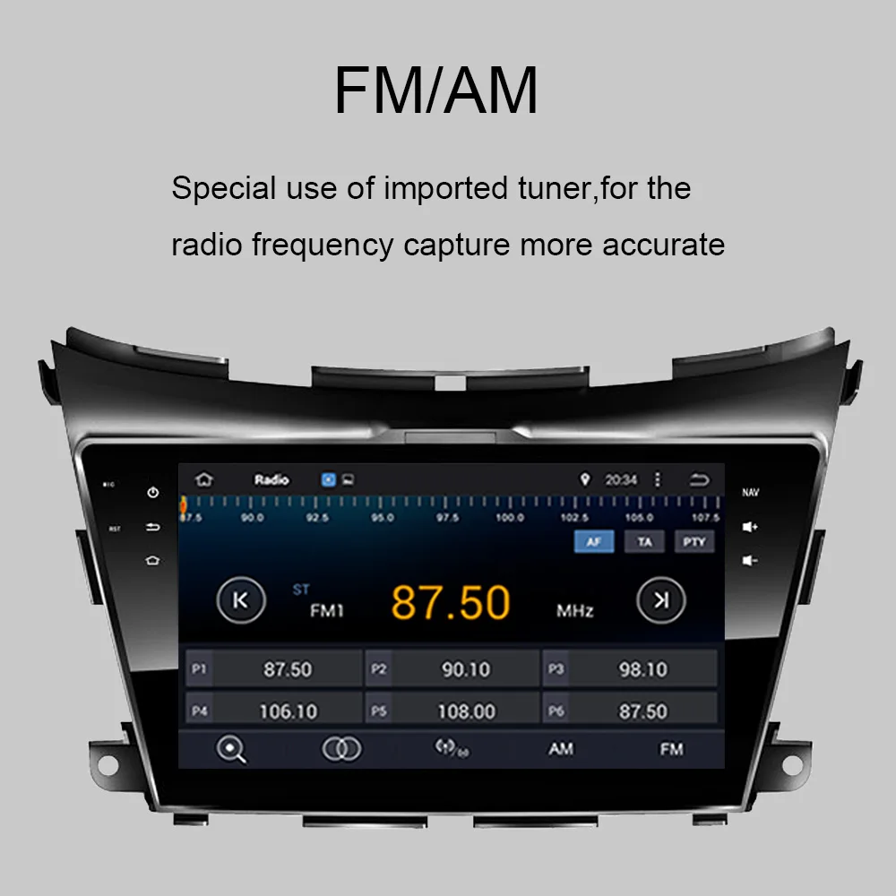 Автомобильный GPS-навигатор Android 10 0 для NISSAN Murano 2015-2022 4 Гб ОЗУ 8 ядер поддержка 3/4G WIFI