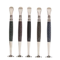 3 in 1 multifunction pipe tamper carbon fiber pattern tobacco pipe cleaners for weed metal smoking accessories