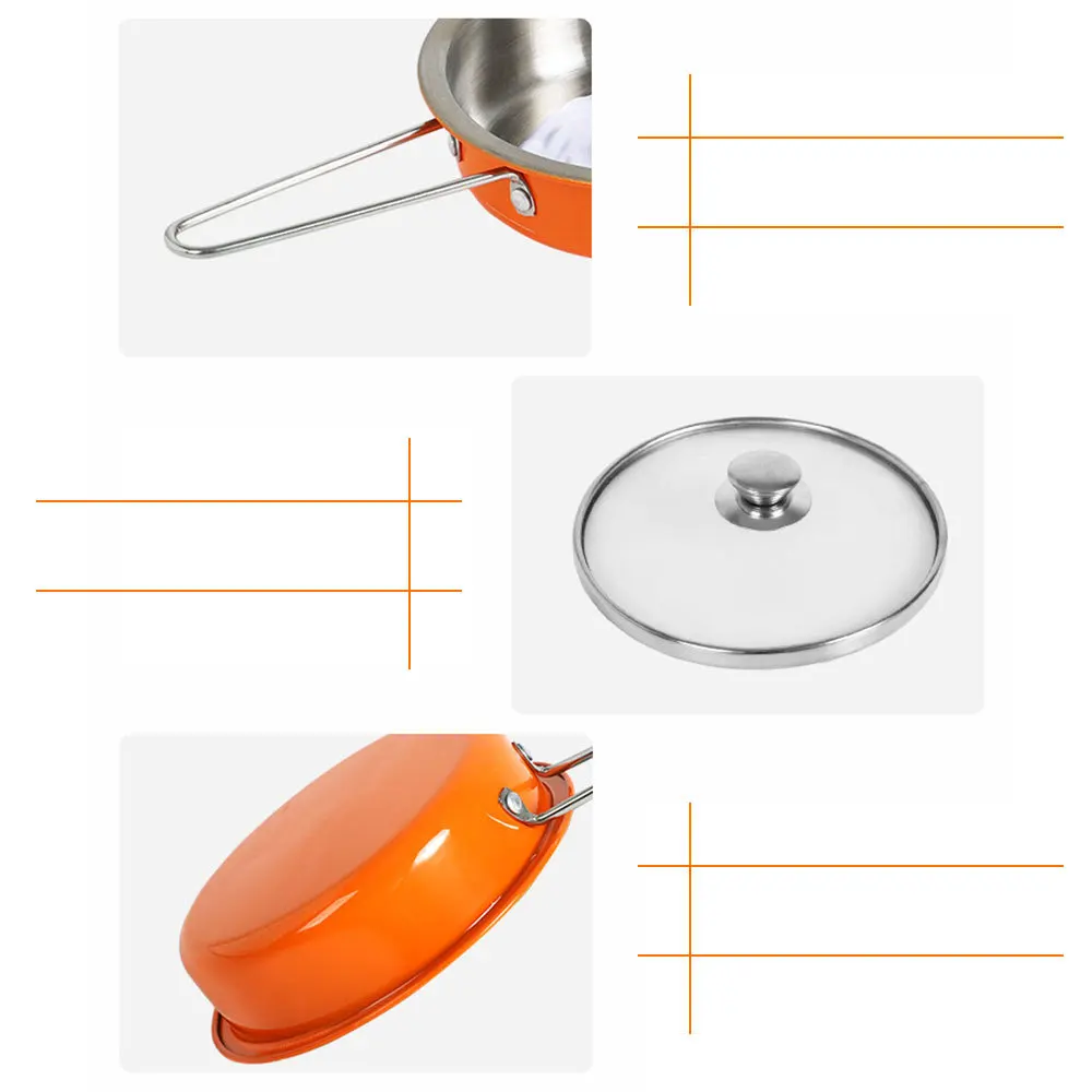 14 шт. нержавеющая сталь прочный детский дом кухонные игрушки кухонная посуда для