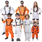 Umorden Fantasia семейный космоавт астронавт костюм косплей Космос костюм для взрослых детей мальчиков маскарадный костюм на Хэллоуин Пурим