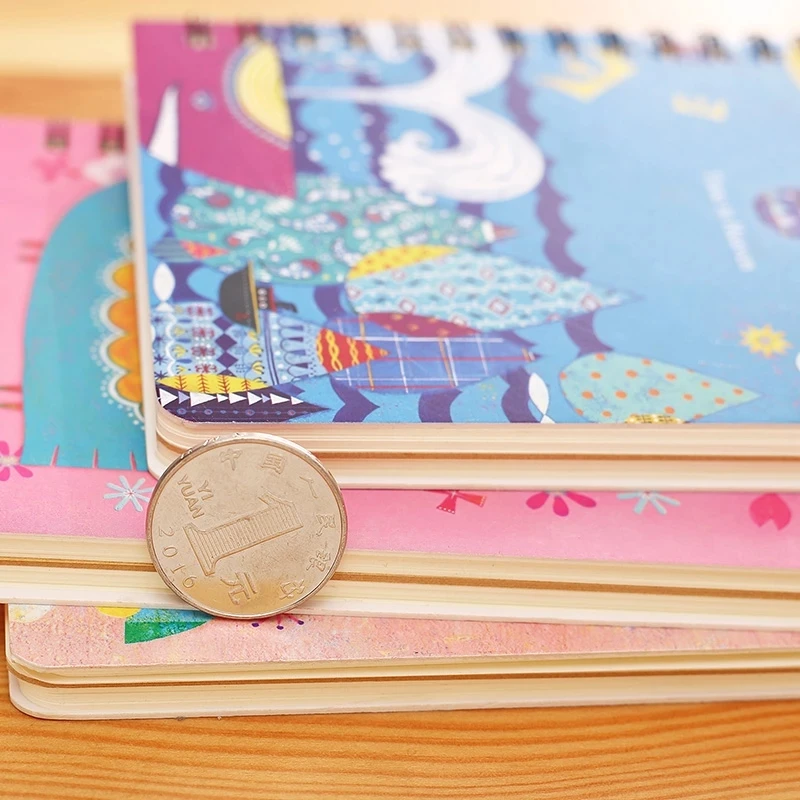 Творческий Caartoon небольшие катушки записная книжка со спиральной пружиной милые