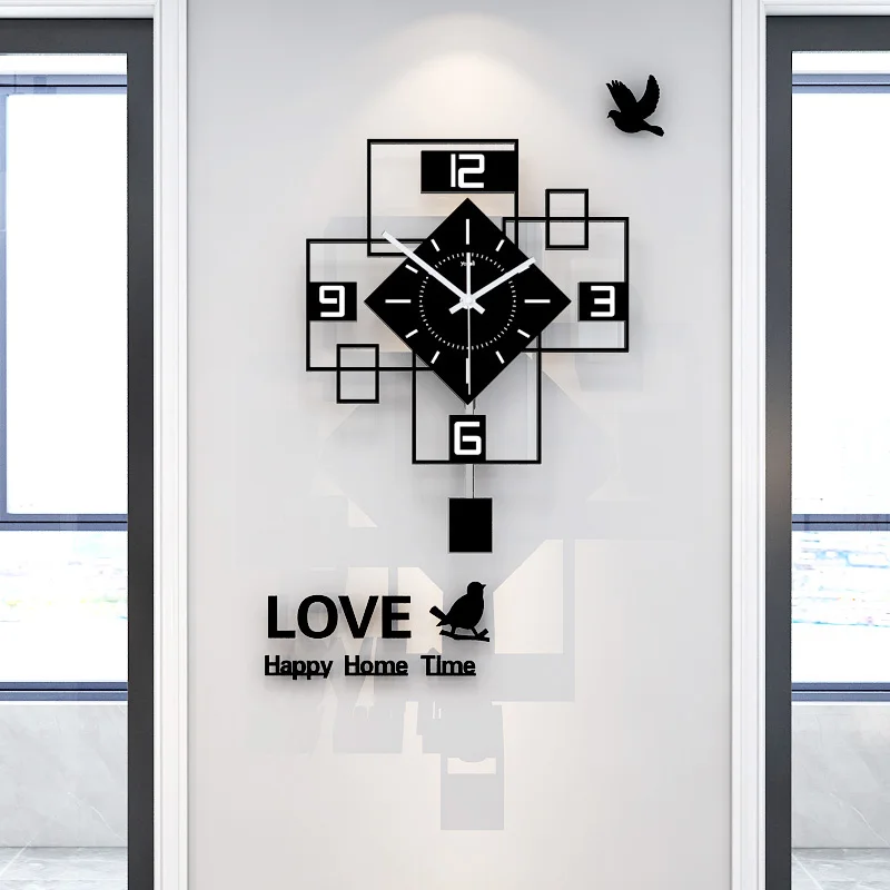 

БОЛЬШИЕ ХУДОЖЕСТВЕННЫЕ настенные часы современный дизайн офисные большие бесшумные настенные часы черные Креативные Часы для гостиной Reloj...