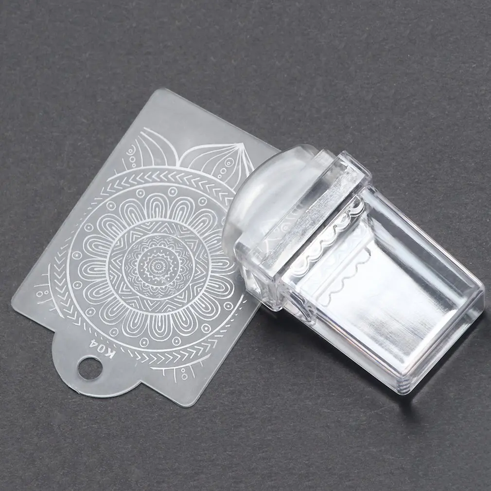 Прозрачный штамп силиконовый для женщин 2 шт./компл. инструмент нанесения лака