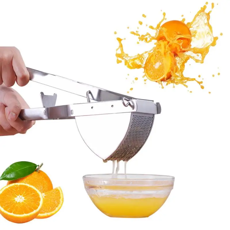 

Manual Squeezer Juicer Household Fruit Hand Presser Juicer Lemon Tongs Orange Juicer Kiwi Citrus Clip Potato Ricer Masher