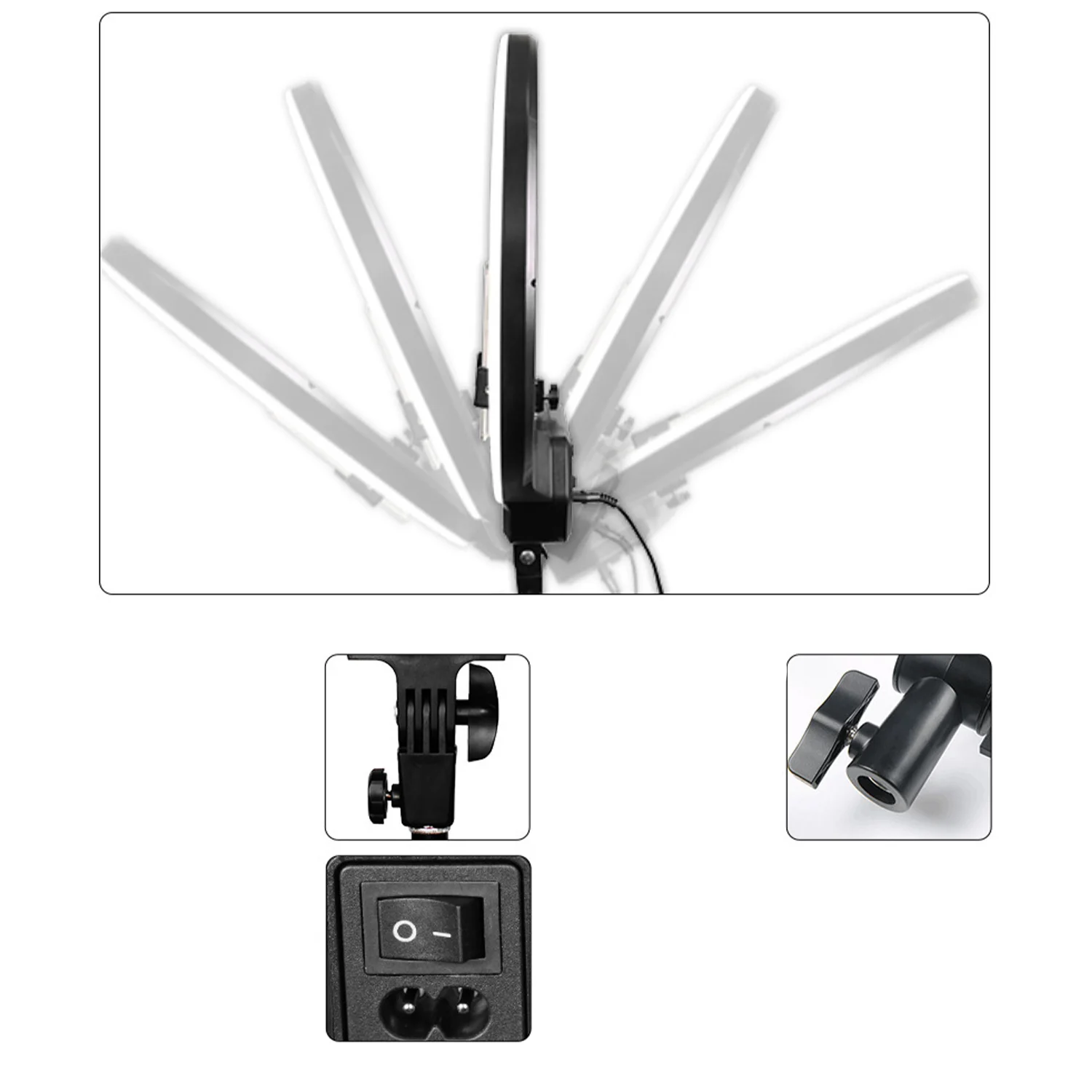 16 Inch Led Ring Light Rechargeable Fill Anchor with Lcd Screen for Live Broadcast Make Up | Электроника