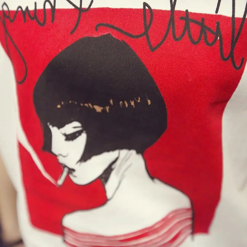 

Casual Printed T-shirt Trouser Women Two Piece Set Short Sleeve Loose T-shirts High Waist Wide Leg Pants Suits Summer 1X