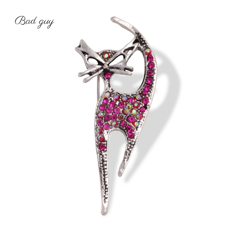 

Женская модная крутая корсажная брошь в виде маленькой кошки, аксессуары для свитера, пальто, брошь для женщин, броши в виде животных для веч...