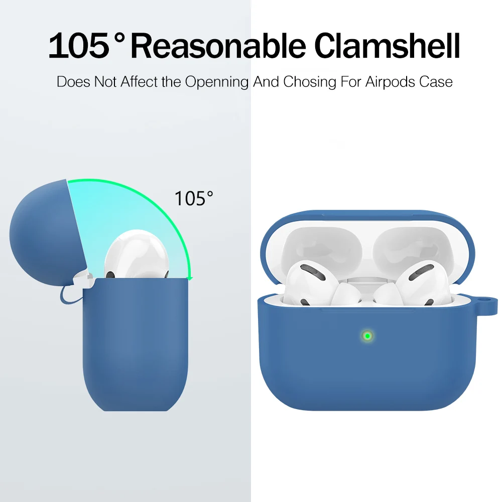 Чехол для наушников Rock Airpods Pro чехол беспроводных bluetooth милый из жидкого силикона