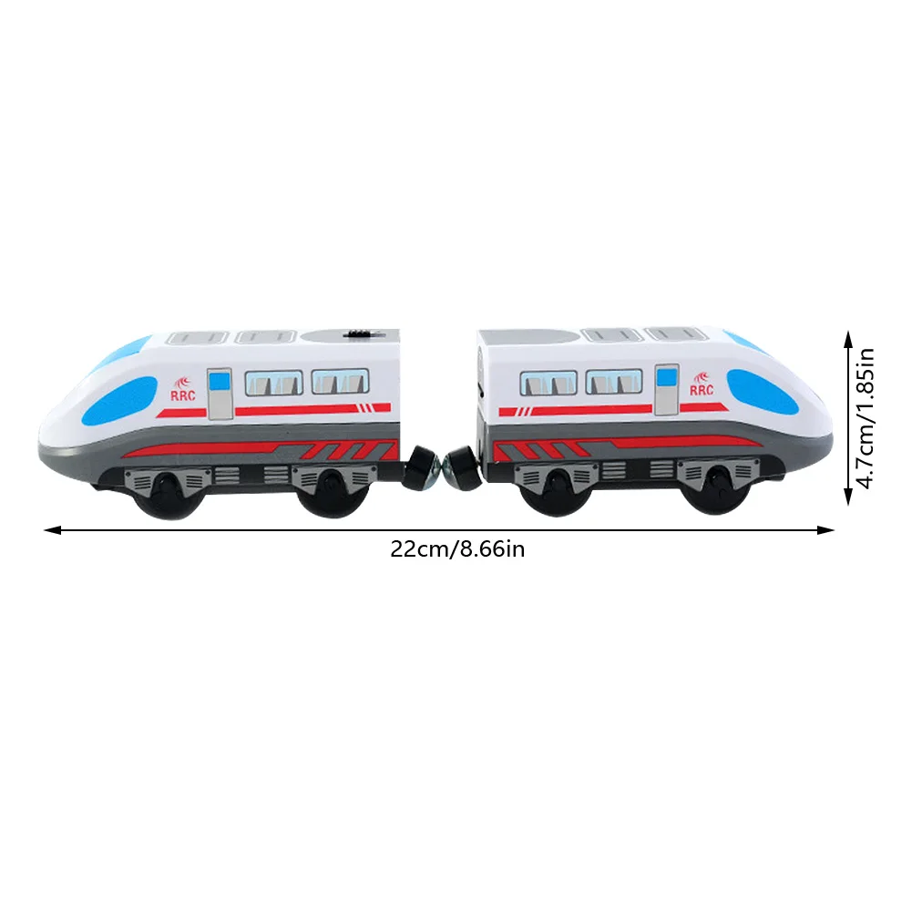 

Railway Locomotive Magnetically Connected Electric Small Train Magnetic Rail Toy Compatible With Wooden Track Present For Kids