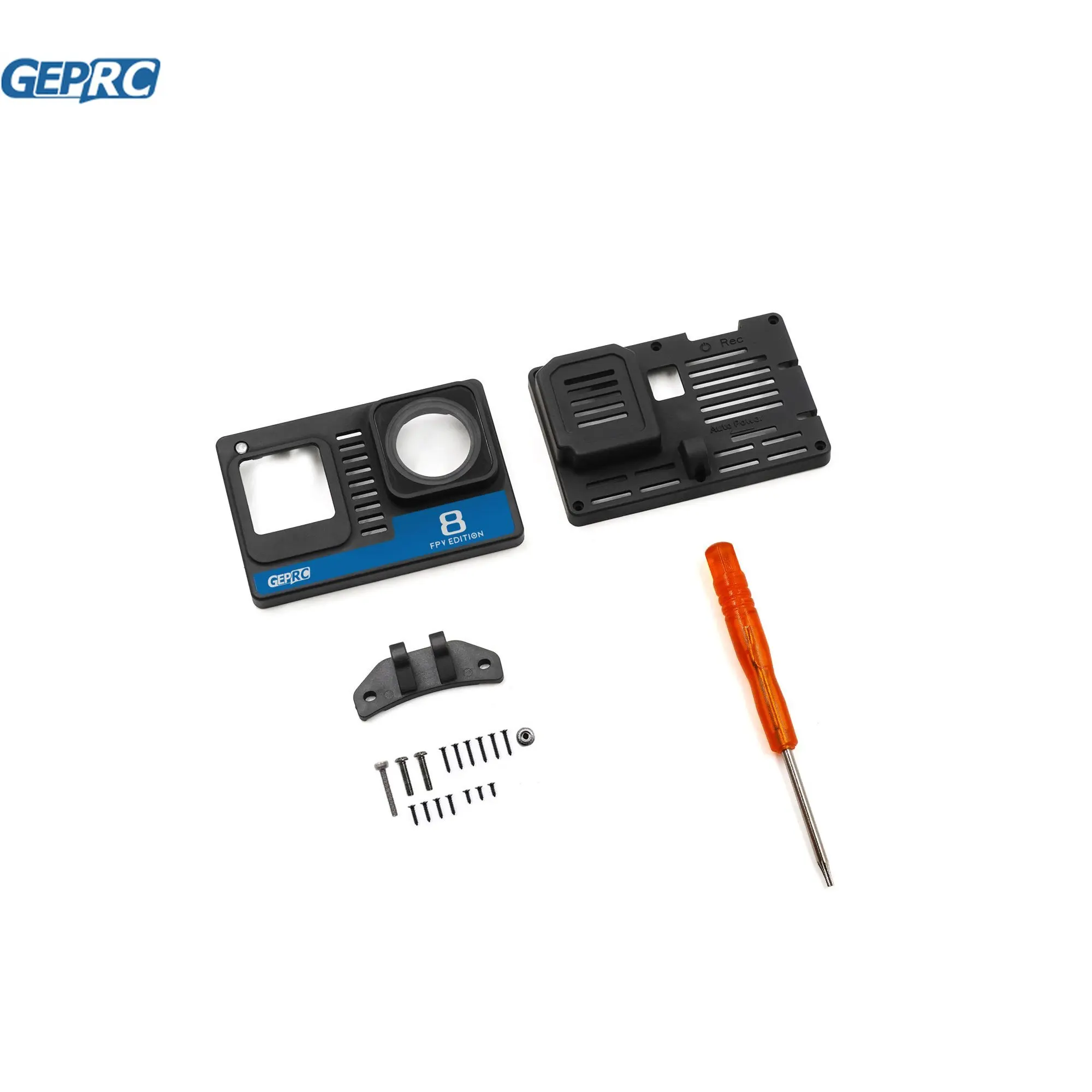 GEPRC-Funda de GoPro Hero 8 desnuda, adecuada para instalar Marco de c&aacute;mara adicional, Kits DIY RC FPV Quadcopter Freestyle Drone-0