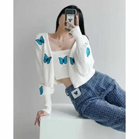 early autumn new knitted cardigan coat for women simple outdoor gentle slim fit hot girl top camisole