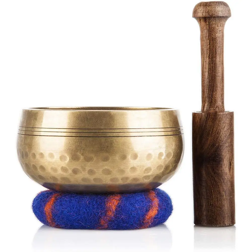 

Brass Chime Bronze Qing Buddha Sound Bowl Nepal Tibet Chant Yoga Meditation Chanting Bowl Handicraft Sanskrit Brass Singing Bowl