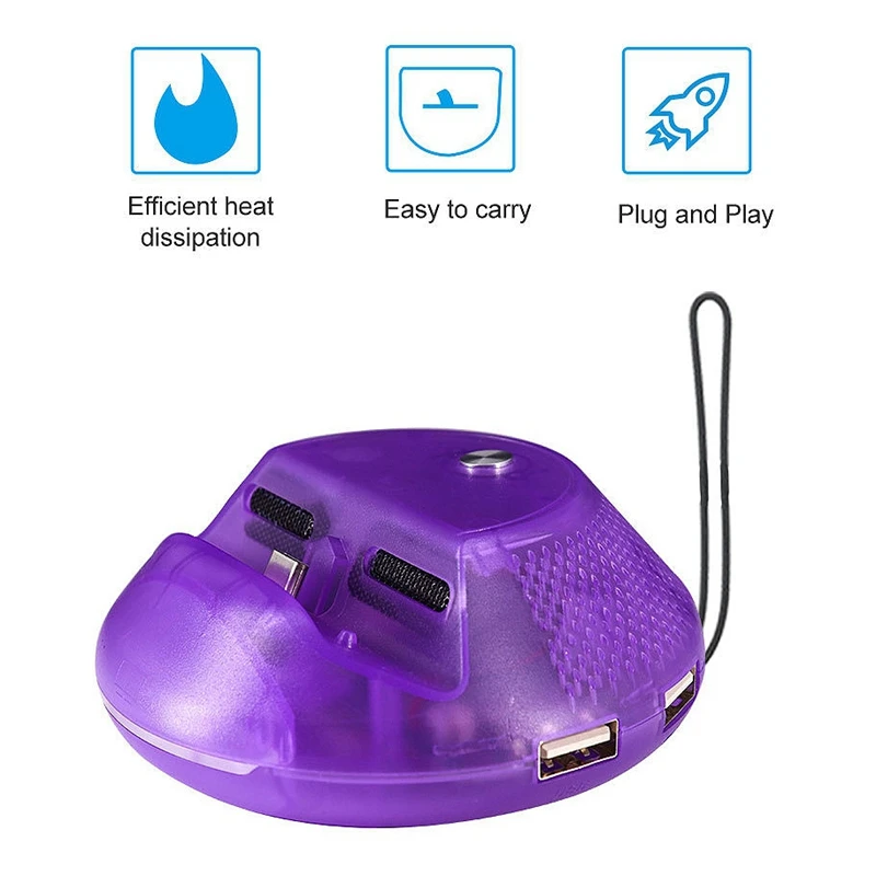 Циркулярное охлаждение портативный HDMI основание конвертера типа C ТВ док станция