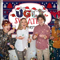 christmas party decoration ugly sweater party banner durable enough for indoor or outdoor decorations
