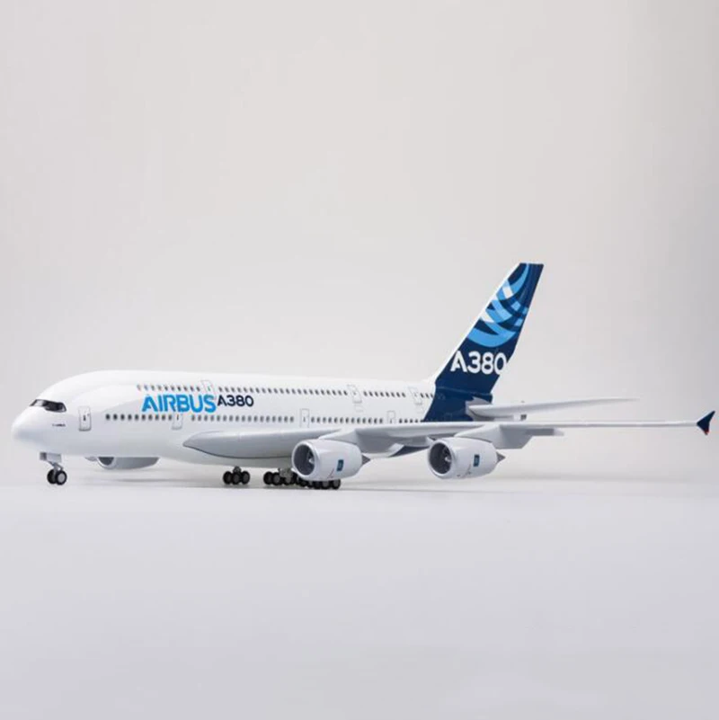 1/160 масштаб 50 5 см самолет Airbus 380 A380 прототип модель самолета W светильник и колесо