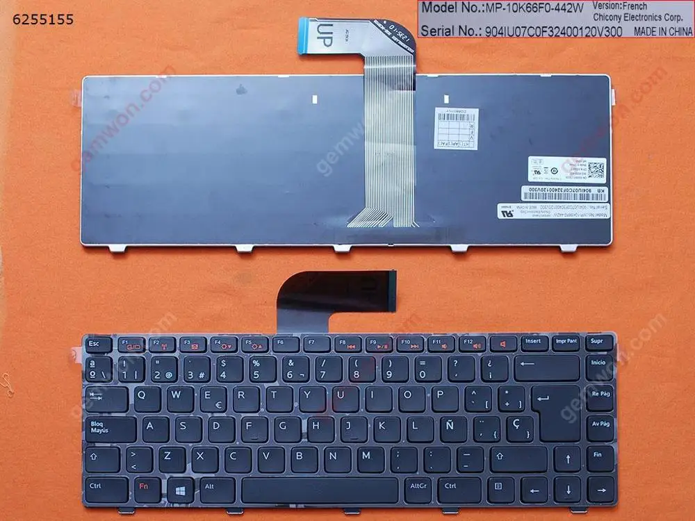 

Сменная Клавиатура для ноутбука DELL Vostro 3550/XPS L502/New Inspiron 14R/Inspiron N4110 M4110 N4050 M4040 N5050 M5040