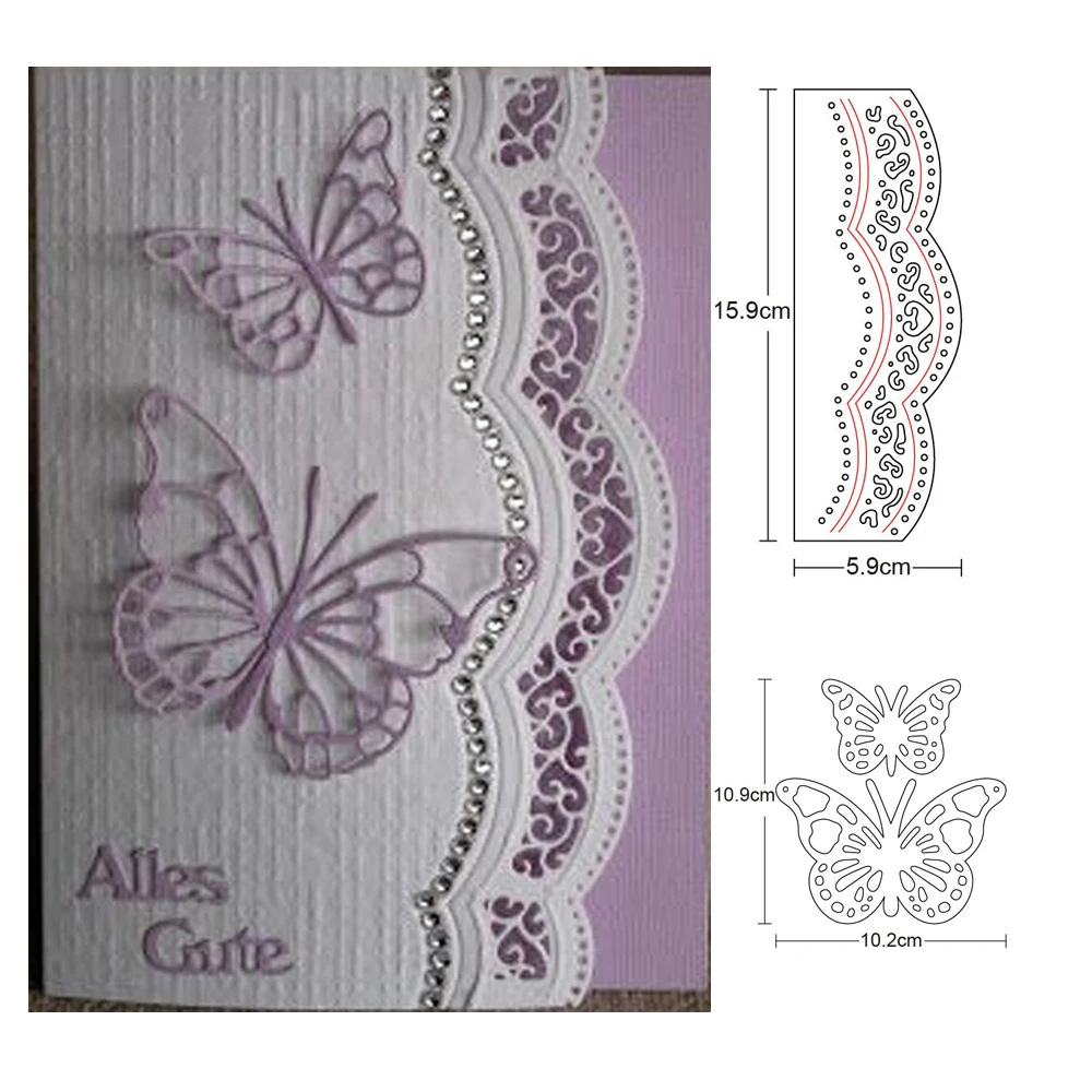 

Butterfly frame Metal Die Cut Stencils for DIY Scrapbooking Album Decor Embossing Hand-on Paper Cards Craft Cutting Dies