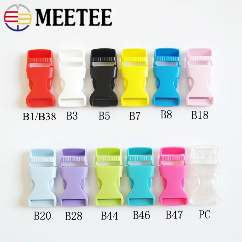Пряжка Meetee 15/20/25 мм пластиковая цвет в ассортименте 30 шт | Дом и сад