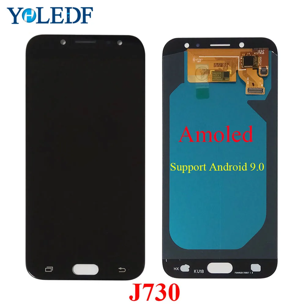 Супер AMOLED lcd s для samsung Galaxy J7 Pro 2017 J730 J730F ЖК дисплей сенсорный экран панель