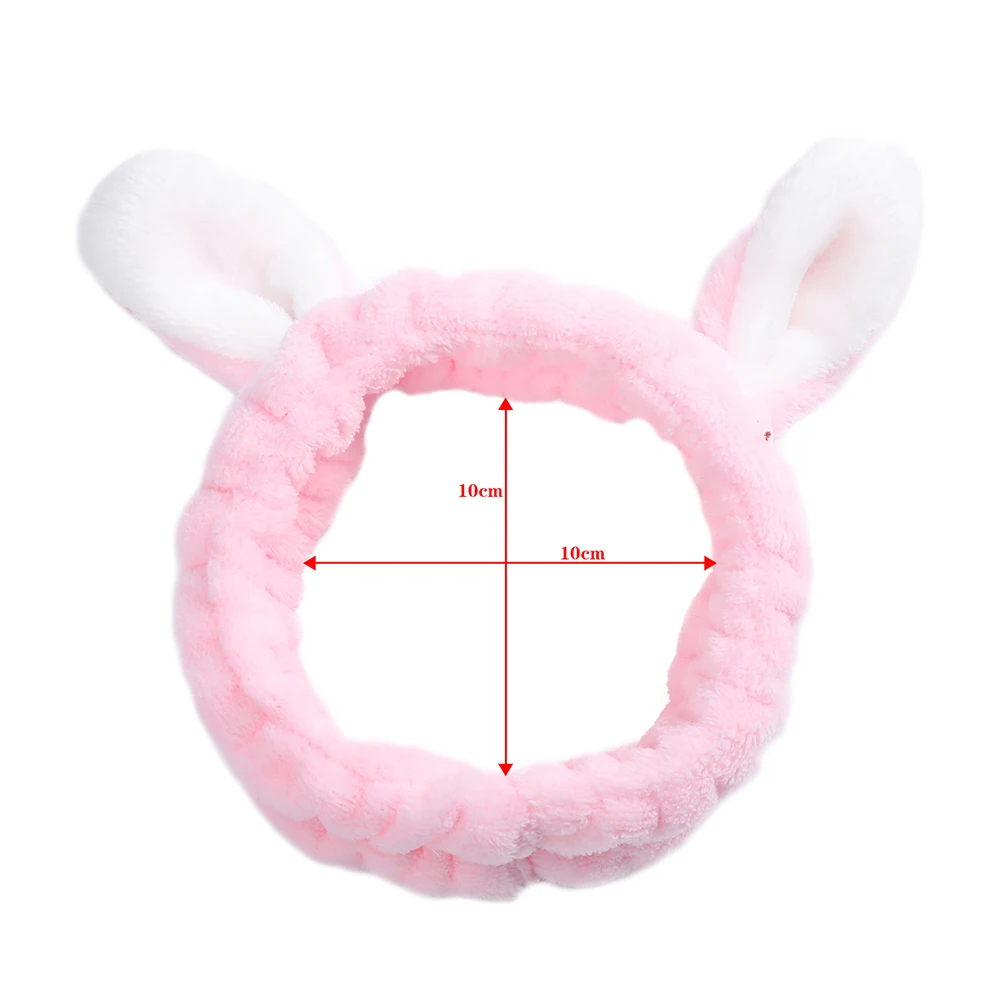 Женская повязка на голову AWAYTR мягкая эластичная из хлопка с кроличьими ушками