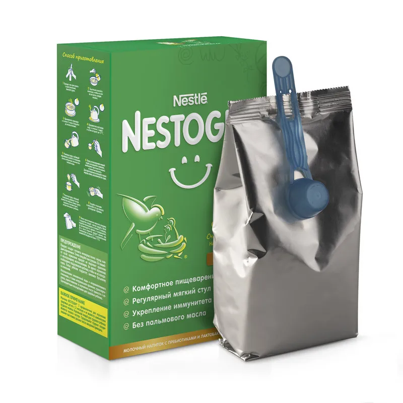 NESTOGEN 3. ДЕТСКОЕ МОЛОЧКО сухой быстрорастворимый молочный напиток с пребиотиками