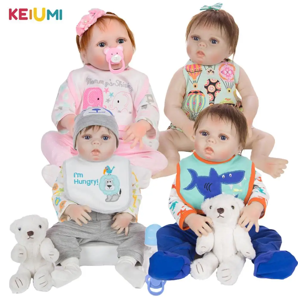 Реалистичные силиконовые куклы реборн KEIUMI 57 см|Куклы| |