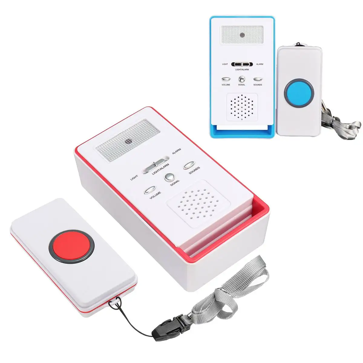 

Wireless SOS Emergency Dialer Alarm System Kits Elderly Help Pager Home Safety Bell Panic Button Device For Handicapped Calling