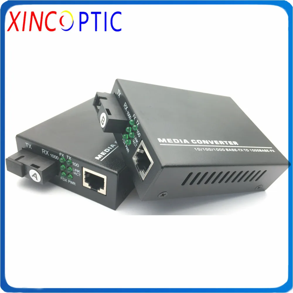 Медиа-конвертер Gigabit Ethernet 1 25 ГБ/сек. двунаправленный одномодовый волоконный