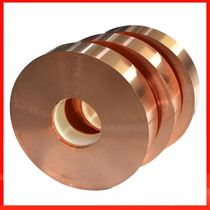 

10m Thickness: 0.1mm 0.2mm 0.3mm 0.5mm Pure T2 Copper Cu belt copper strap copper strip Width: 10mm 20mm 30m 40mm 50mm 100mm