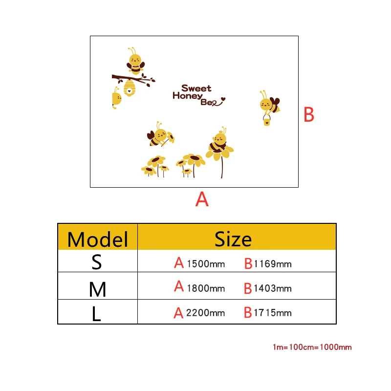 

Cartoon Cute Little Bee Stickers Children's Room Layout Bedroom Wall Decoration 3d Acrylic Environmental Protection Wall Sticker
