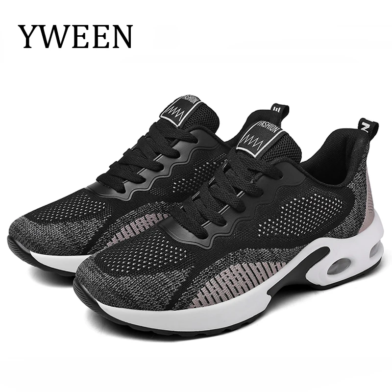 

YWEEN Breathable Women Casual Shoes New Platform Ladies Sneakers Woman Fashion Height Increasing Shoes Plus Size 35-42