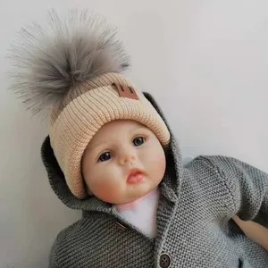 Детские зимние шапки gorros para bebe, детская шапка для малышей, шапочки для мальчиков и девочек, аксессуары с помпоном