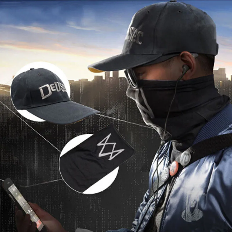 Watch Dogs Aiden Pearce маска для лица ветрозащитная Манишка игра шарф косплея костюм Cos